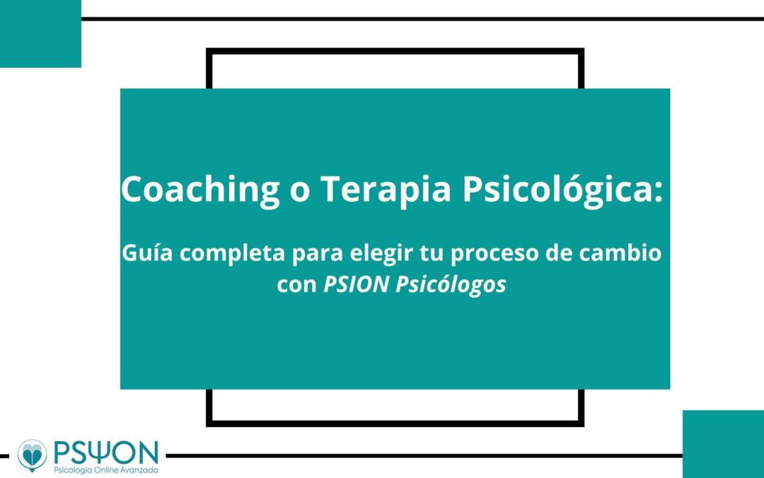 Coaching o Terapia Psicológica